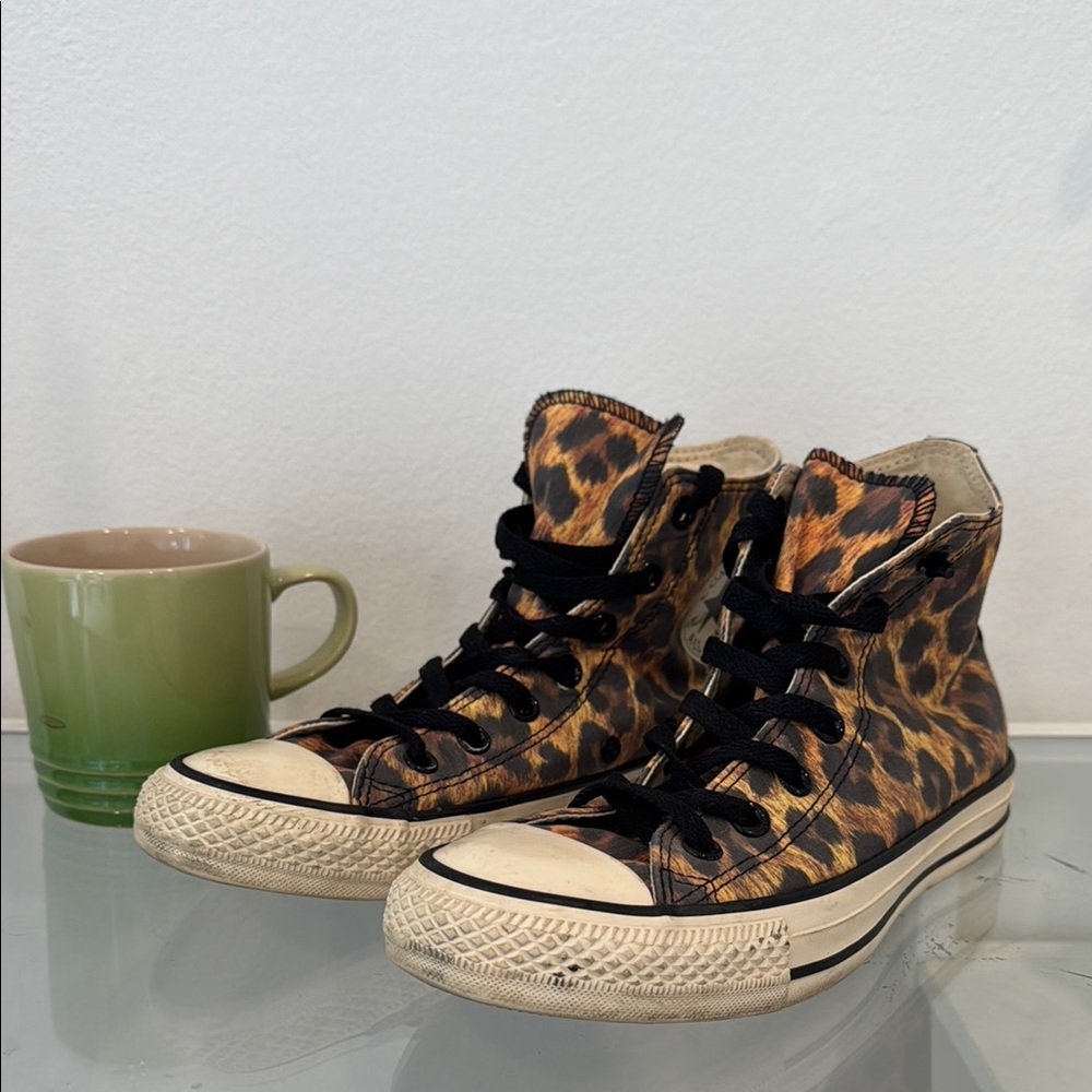Converse Leopard Print High-Tops